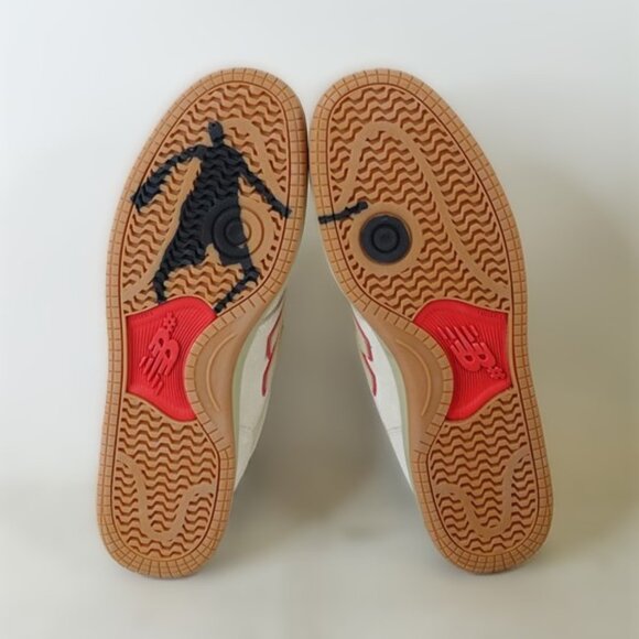 Men's New Balance Numeric 480 x Chocolate White/Red Sneakers Size 14 NEW in Box - Picture 8 of 14